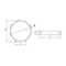 Mounting bracket D/UMO 100 round white