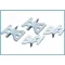 Mounting bracket for control cabinets, made of galvanized steel, 1 pc.