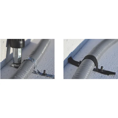 Mounting tape made of perforated galvanized steel 12mm x 0.75mm x 10m - coated with polyamide