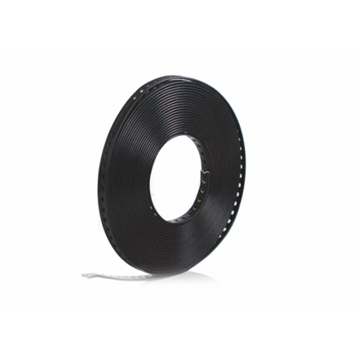 Mounting tape made of perforated galvanized steel 12mm x 0.75mm x 10m - coated with polyamide
