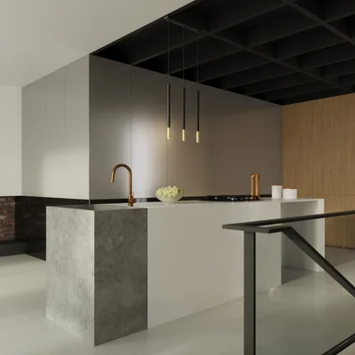 MOZAICA Hängelampe G9 IP20 Schwarz und Gold