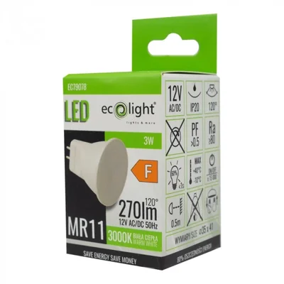 MR11 3W 12V 3000K 270lm