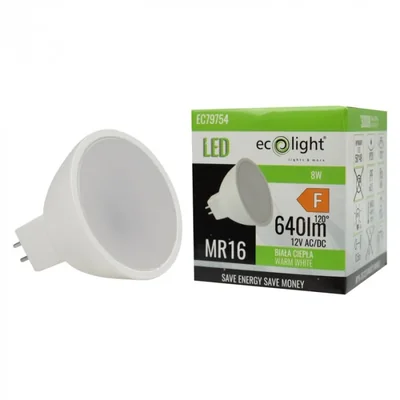 MR16 8W 12V 3000K 640lm