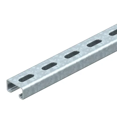 MS4121P2000FS Carril de perfil perforado, ancho de sellado 22 mm
