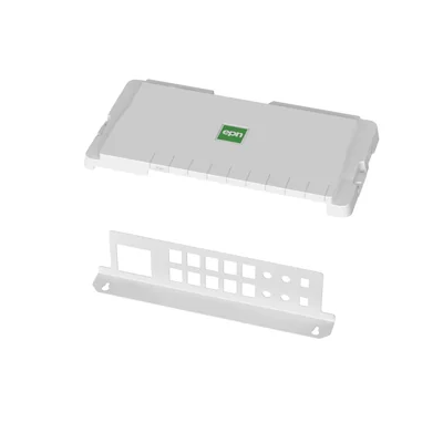 MSF 16-port metal patch panel with cover