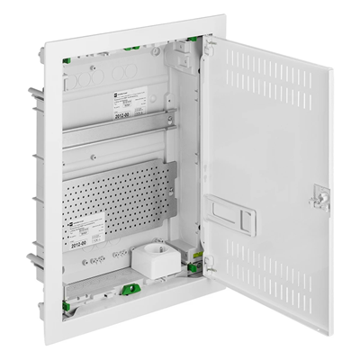 MSF RP 2x12 multimedia switchgear with metal door IP30 white