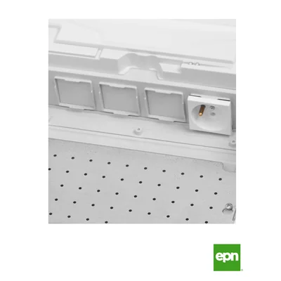 MSF TWIN Verteilerkasten 2x12 PE+N+2x12 Multimedia Aufputz-Metall IP 30 - weiß