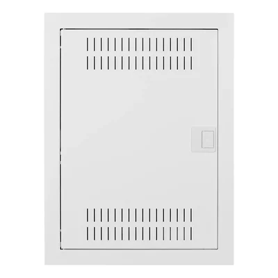 MSF Verteilerkasten 2x12 Multimedia Metall Aufputz IP 30 - weiß