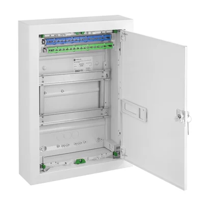 MSF Verteilerkasten 2x12 PE+N Metall Aufputzmontage IP 30 - weiß