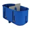 MULTIBOX 2 Boîte d'installation bipolaire pour murs vides avec cloison P2x60D fi2x60mm bleu profond
