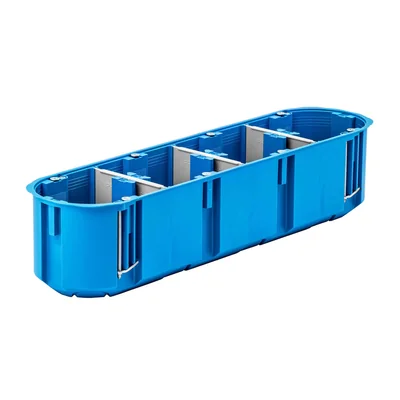 MULTIBOX 2 Caja de instalación para paredes vacías, tetrapolar P4x60D fi4x60mm azul