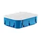MULTIBOX 2 Hollow wall box with cover P6x60DP 6xfi60mm deep blue