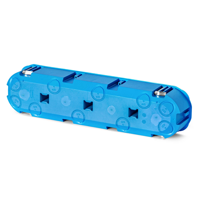 MULTIBOX 2 Instalační krabice pro prázdné stěny, čtyřpólová P4x60D fi4x60mm modrá