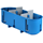 MULTIBOX 2 Installation box for empty walls, three-pole P3x60D fi3x60mm blue