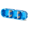 MULTIBOX 2 Installationsdose für leere Wände, dreipolig P3x60D fi3x60mm blau