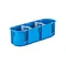 MULTIBOX 2 Installationsdose für leere Wände, dreipolig P3x60D fi3x60mm blau