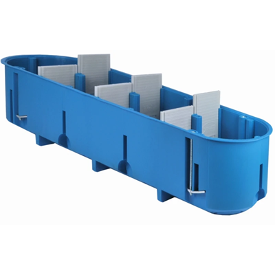 MULTIBOX 2 Installationsdose für leere Wände, vierpolig P4x60D fi4x60mm blau