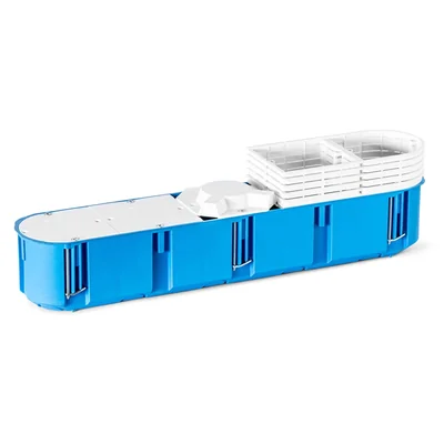 MULTIBOX 2 Puszka instalacyjna do pustych ścian pięciopolowa P5x60D fi5x60mm niebieska