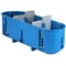 MULTIBOX 2 Scatola d'installazione tripolare per pareti vuote P3x60D fi3x60mm blu