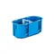 MULTIBOX 2 Two-pole installation box for empty walls with partition P2x60D fi2x60mm deep blue
