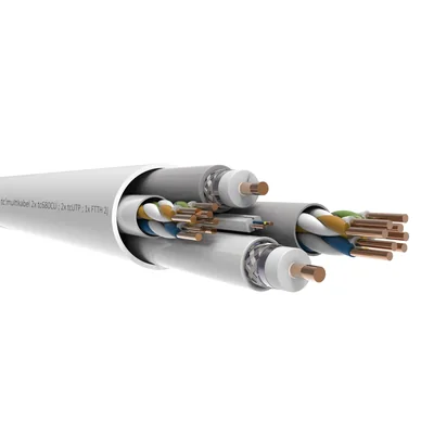 Мультимедійний кабель tc'multikabel-std (2xRG-6Cu(680Cu-102) / 2xUTP cat.5e / 1xFTTH-2J)