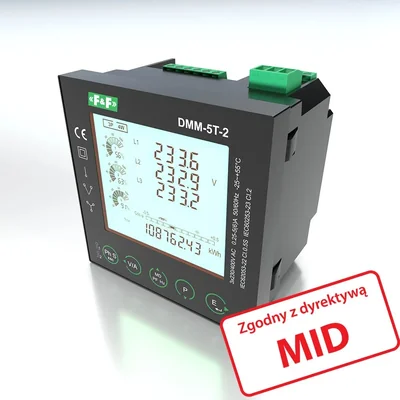 Multimètre de panneau avec communication Modbus RTU MID