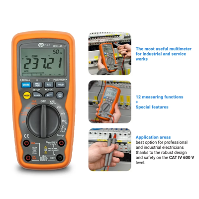 Multimètre numérique CMM-40 avec certificat d'étalonnage (tension)