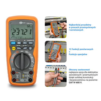 Multimetro digitale CMM-40 con certificato di calibrazione (tensione)