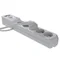 Multipresa con fusibile e sistema di protezione da sovratensione professionale 5 prese 2 porte USB lunghezza 3m 10A 230V 2300W grigio