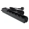 Multipresa con fusibile e sistema di protezione da sovratensione professionale 5 prese 2 porte USB lunghezza 3m 10A 230V 2300W nero