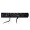 Multipresa con fusibile e sistema di protezione da sovratensione professionale 5 prese 2 porte USB lunghezza 3m 10A 230V 2300W nero