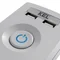 Multipresa con fusibile e sistema di protezione da sovratensione professionale 5 prese 2 porte USB lunghezza 5m 10A 230V 2300W grigio