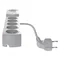 Multipresa con fusibile e sistema di protezione da sovratensione professionale 5 prese 2 porte USB lunghezza 5m 10A 230V 2300W grigio