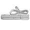 Multipresa con fusibile e sistema di protezione da sovratensione professionale 5 prese 2 porte USB lunghezza 5m 10A 230V 2300W grigio
