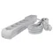 Multipresa con fusibile e sistema di protezione da sovratensione professionale, 5 prese, lunghezza 1,5 m, 10A 230V 2300W, grigio
