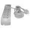 Multipresa con fusibile e sistema di protezione da sovratensione professionale, 5 prese, lunghezza 1,5 m, 10A 230V 2300W, grigio