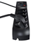 Multipresa con fusibile e sistema di protezione da sovratensione professionale, 5 prese, lunghezza 3m, 10A 230V 2300W, nero