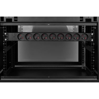 Multiprise 19" 9 prises avec terre 2m noir