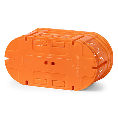 MULTIWALL Boîte d'encastrement bipolaire M2x60F 2xfi60mm orange