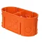 MULTIWALL Caja de empotrar bipolar M2x60F 2xfi60mm naranja