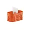 MULTIWALL Caja de empotrar bipolar M2x60F 2xfi60mm naranja