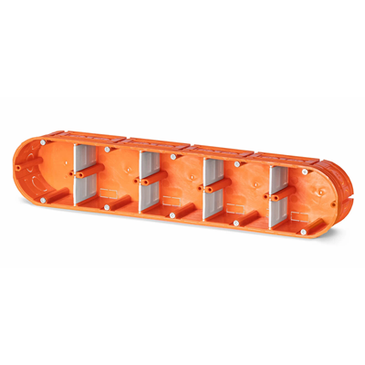 MULTIWALL Five-pole flush-mounted box M5x60F 5xfi60mm orange