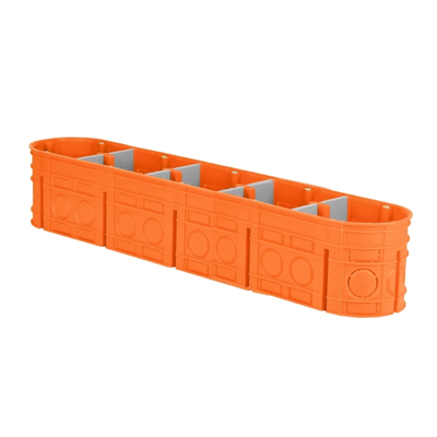 MULTIWALL Five-pole flush-mounted box M5x60F 5xfi60mm orange