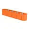 MULTIWALL Fünfpolige Unterputzdose M5x60F 5xfi60mm orange