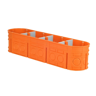 MULTIWALL Puszka podtynkowa czteropolowa M4x60F 4xfi60mm pomarańczowa