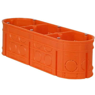 MULTIWALL Three-pole flush-mounted box M3x60F 3xfi60mm orange