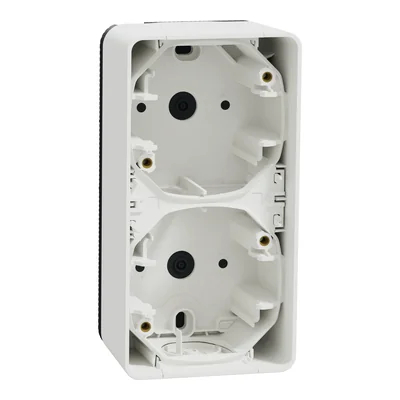 MUREVA STYL IP55 Base blanche verticale double murale