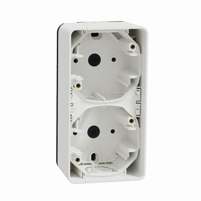 MUREVA STYL IP55 Base de pared vertical doble, blanco