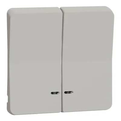 MUREVA STYL IP55 Doble llave con ventana blanca