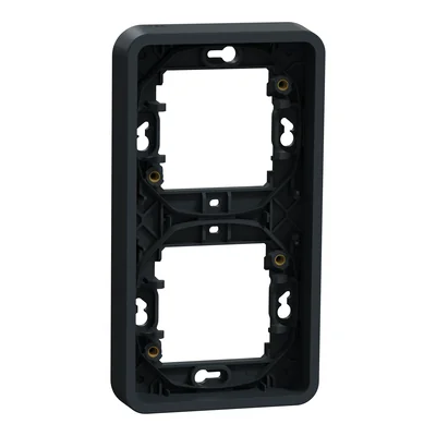 MUREVA STYL IP55 Double flush-mounted vertical base anthracite